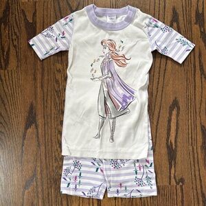 Hanna Andersson Short Sleeve Pajama Shorts Set Frozen 2